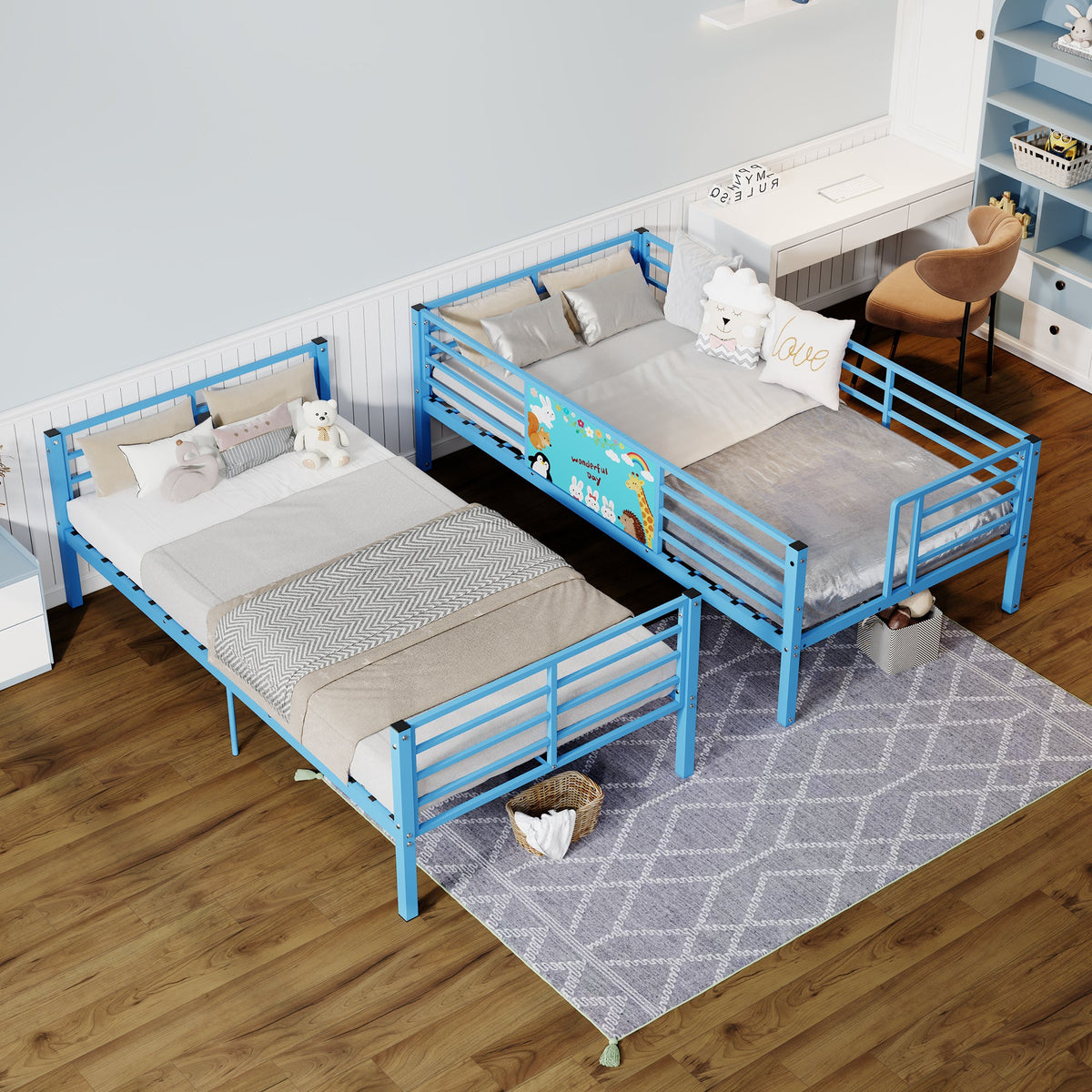 Twin Over Twin Metal Bunk Bed