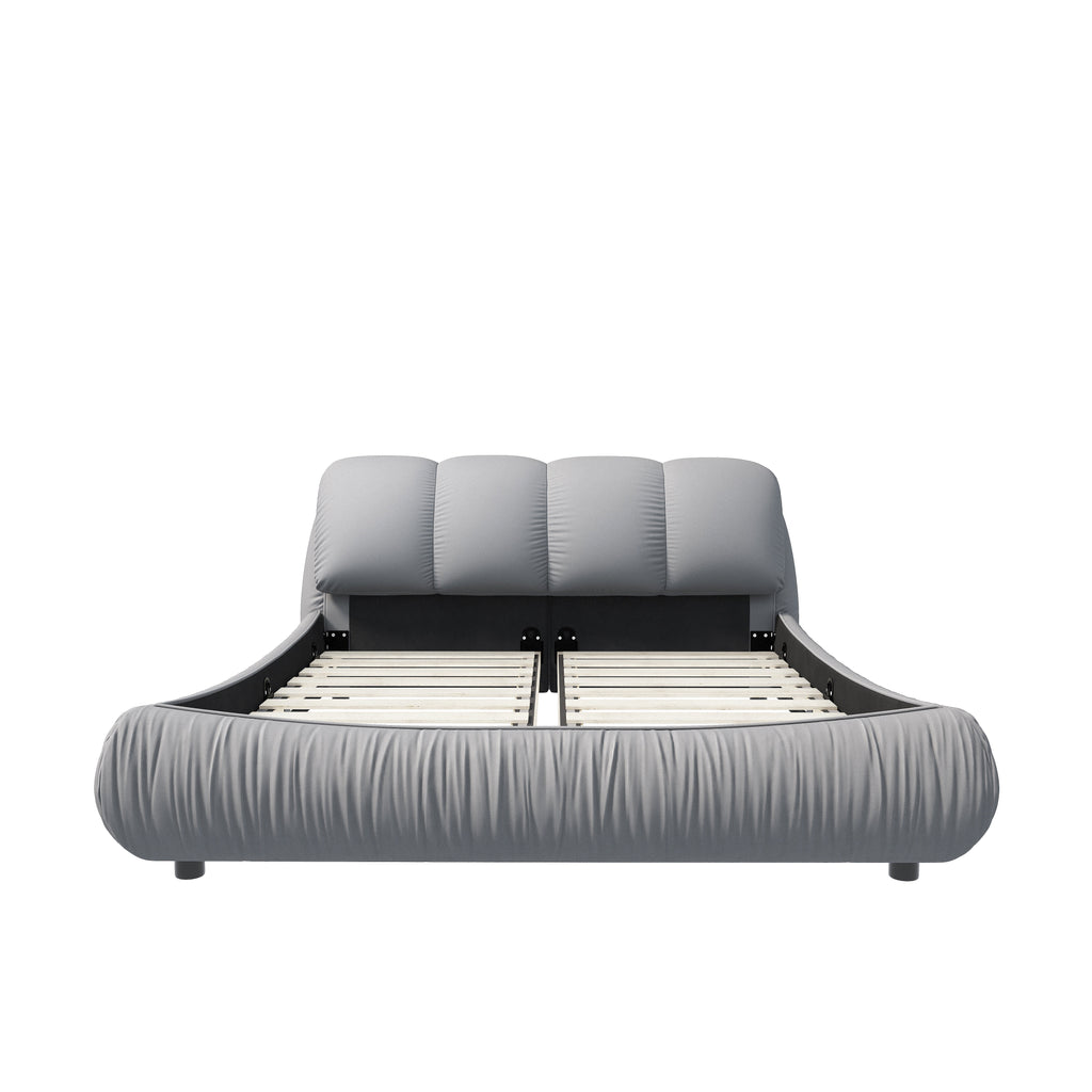Queen Size Luxury Upholstered Platform Bed
