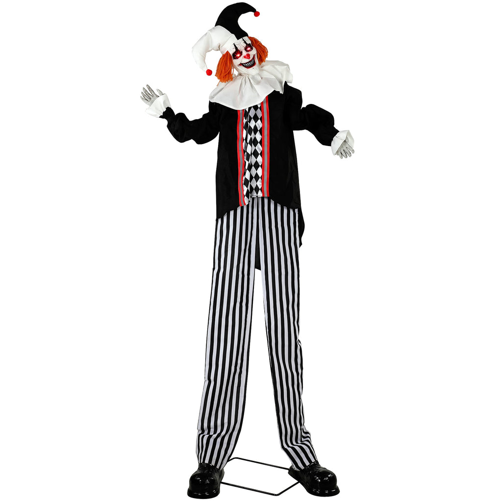 HOMCOM 106" Large Animated Clown Halloween Decoration