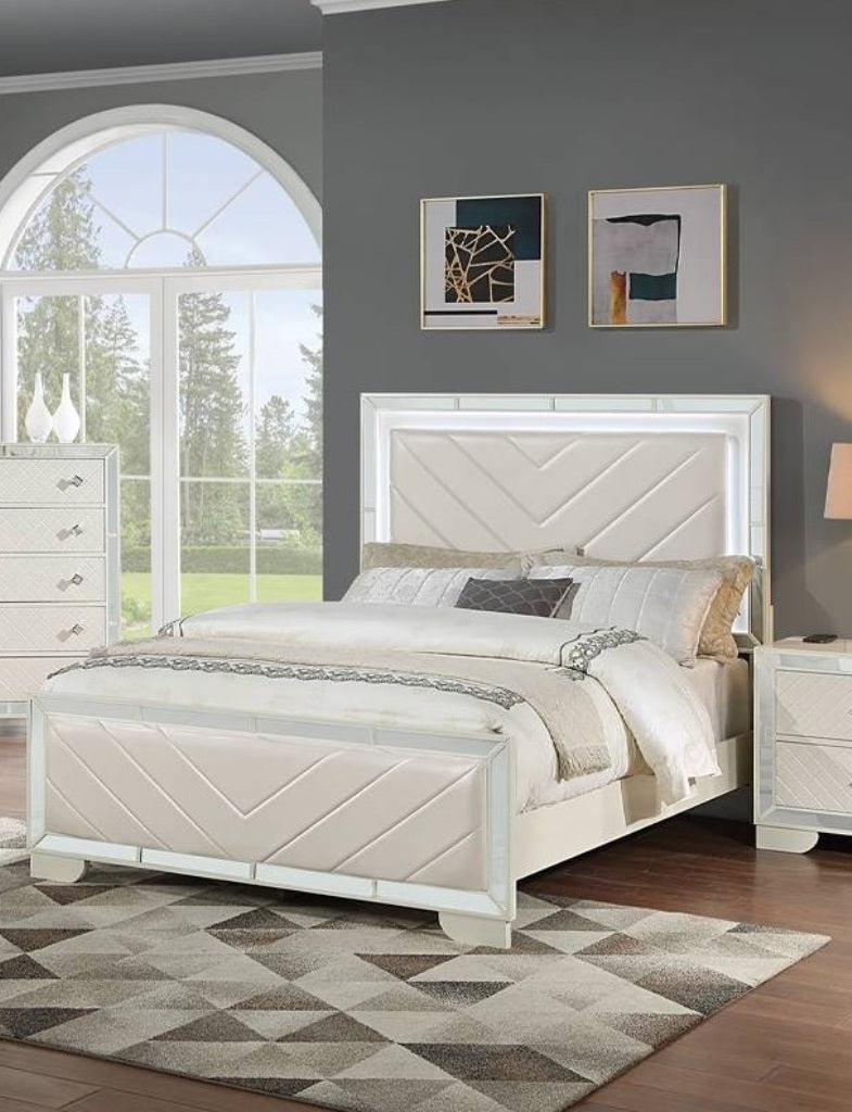 Majestic King Size Bed with Nightstands - 3pc Set