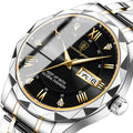 Mens Watch Leather Strap Quartz Movement