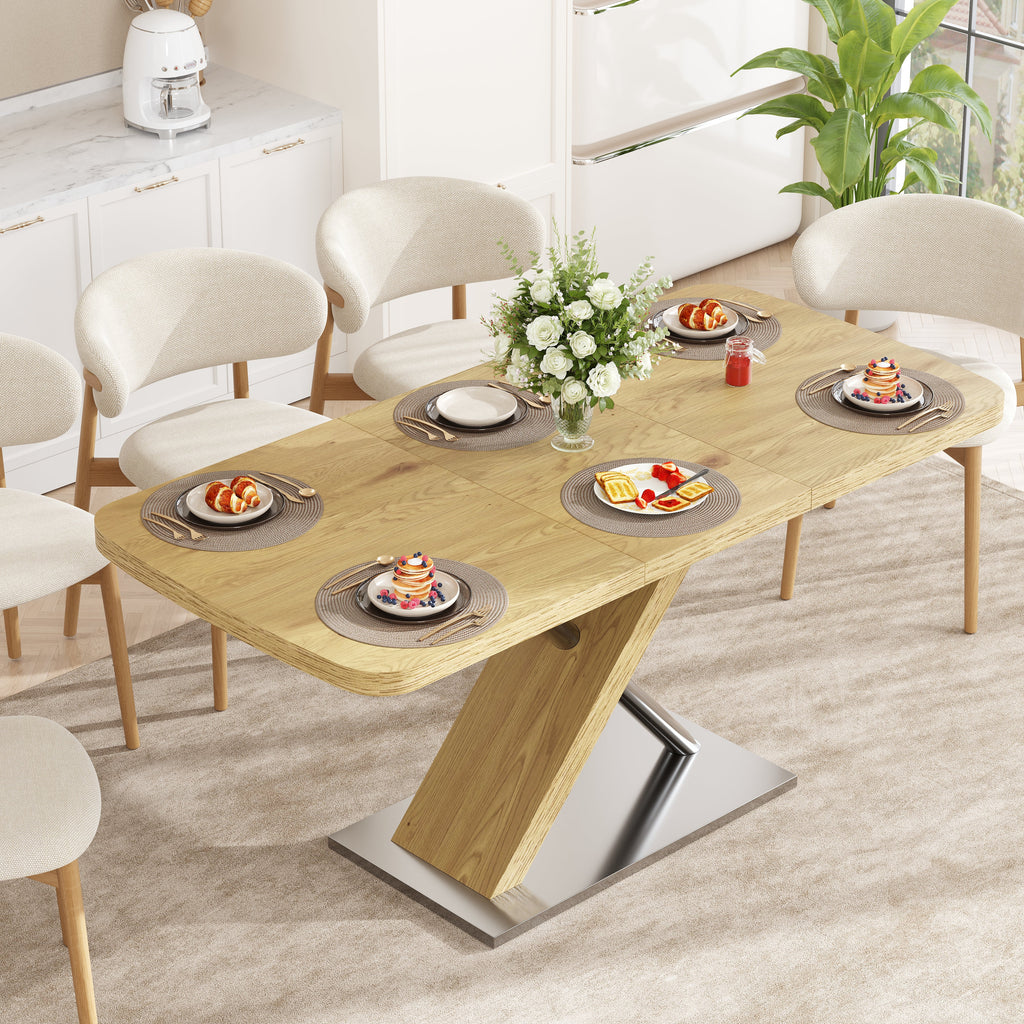 47.25 "-63" Dining Table - Original Wood Color