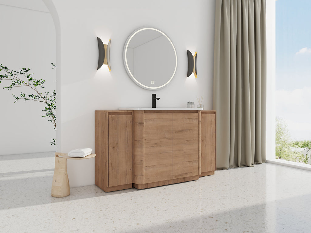 60'' Freestanding Bathroom Vanity With Storage