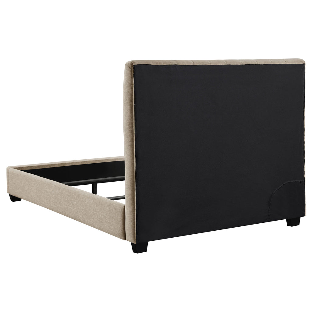 Saintes Tufted Upholstered Full Wingback Bed