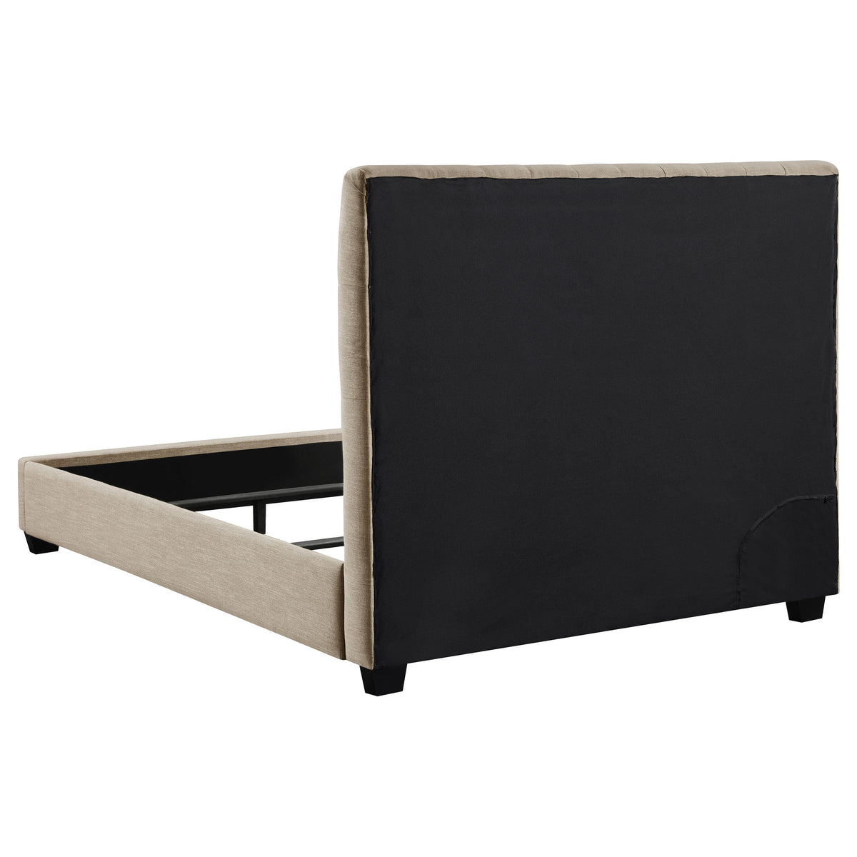 Saintes Tufted Upholstered Full Wingback Bed