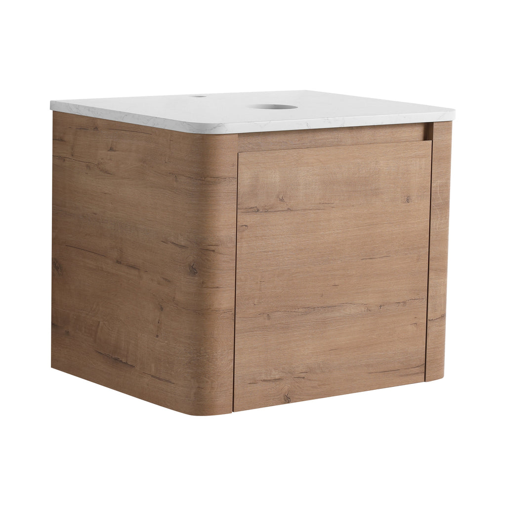 24" Wall-Mounted Bathroom Vanity & 1-Soft-Close Door