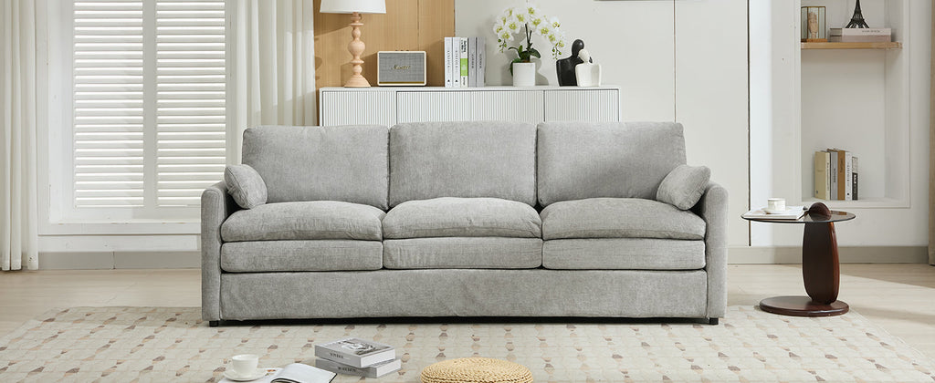 89" Cozy Upholstered 3-Seater Sofa Oversized Comfy Cloud Sofa