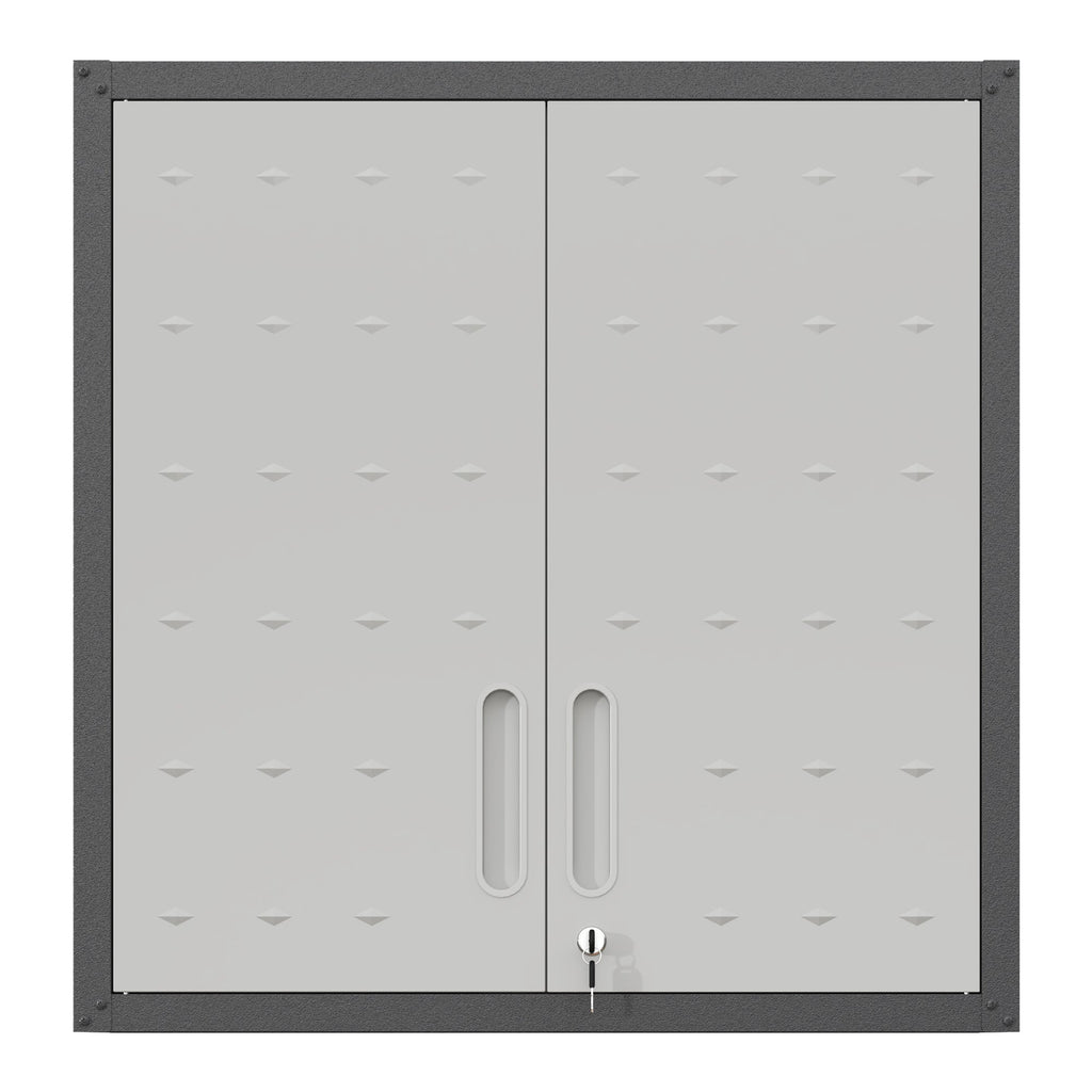 Metal Wall-Mounted Tool Storage Cabinet with Locking Door