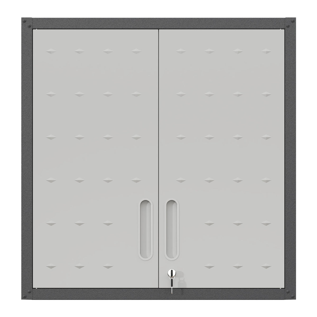 Metal Wall-Mounted Tool Storage Cabinet with Locking Door