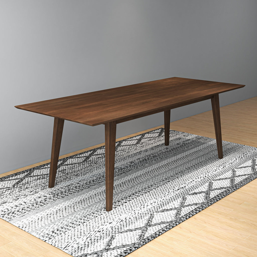 Levi Modern Style Solid Wood Rectangular Dining Kitchen Table 86"