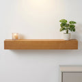 60" Fireplace Mantel Fir Wood Wall-Mounted & Floating Shelf