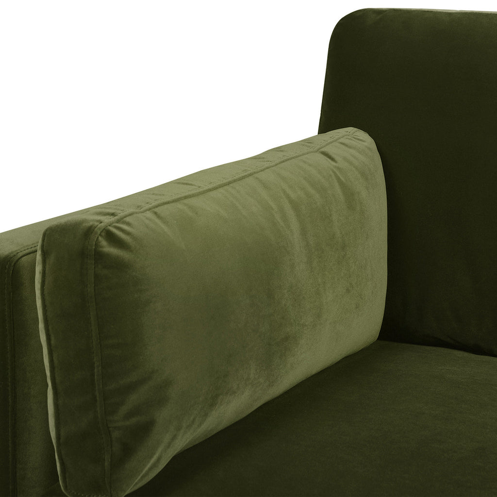 Knox 36" Modern Farmhouse Arm Chair, Olive