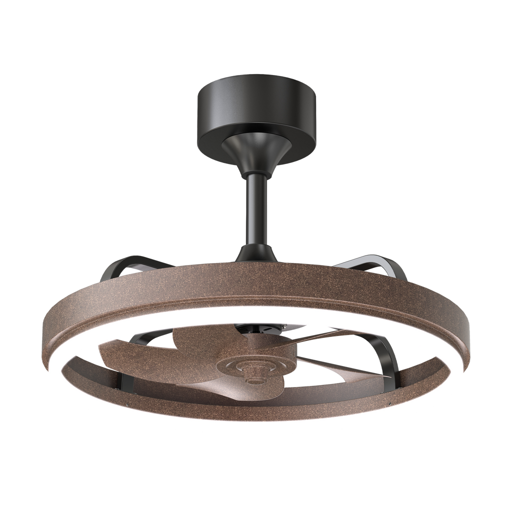 20.5" Rustic Ceiling Fan with Remote Control