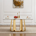 Marble Dining Table for 6 People