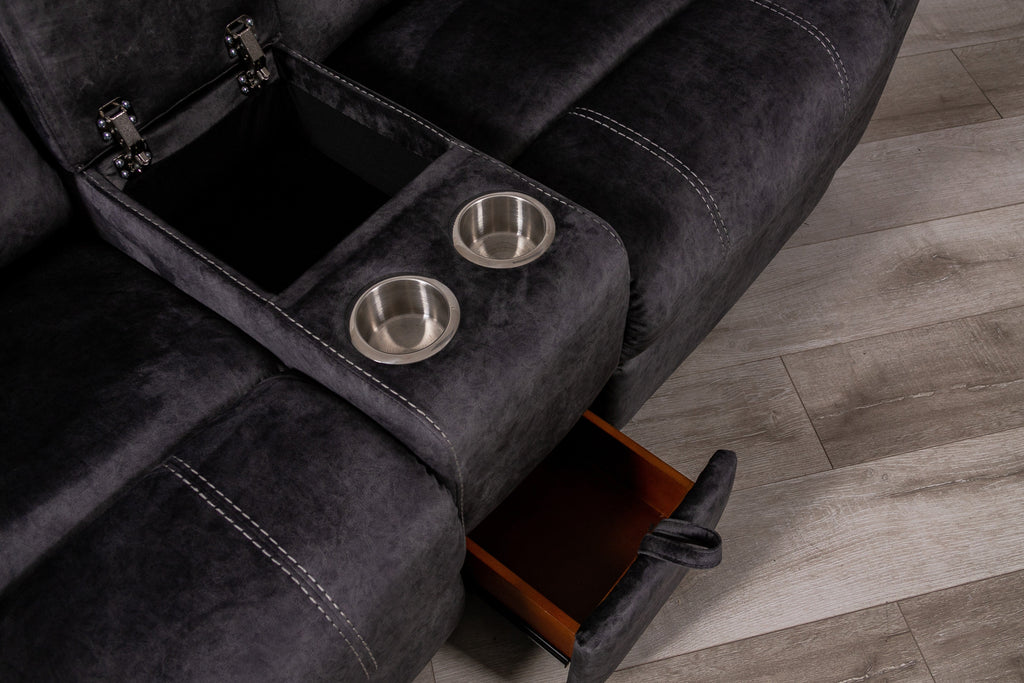 Sonet Domino Granite Loveseat