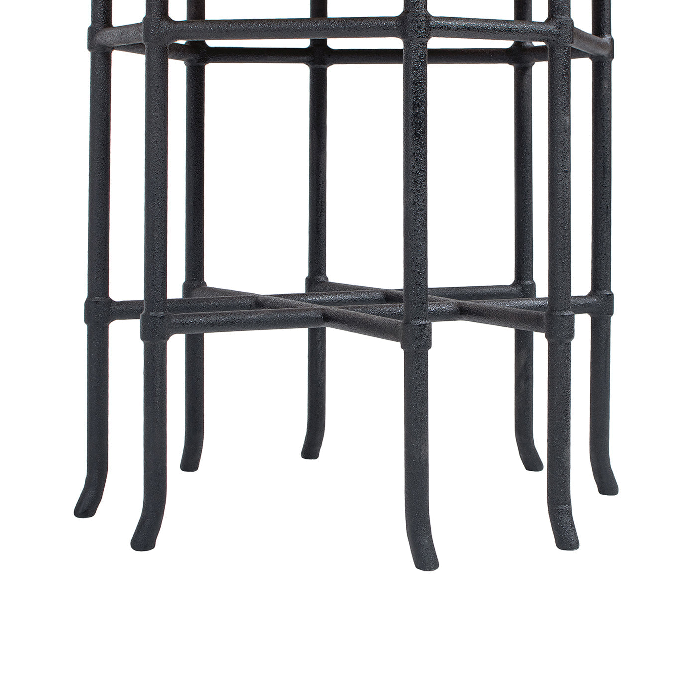 Foundry 24" Square Reclaimed Pine Wood & Iron Side Table