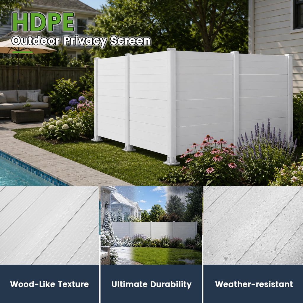 50" W x 49" H Outdoor Privacy Screen