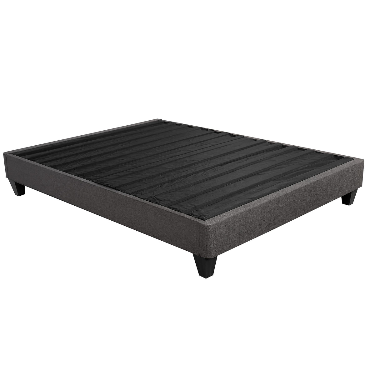 Contemporary 14 in. Platform Mattress Foundation, Twin Size Upholstered Bed Frame Base