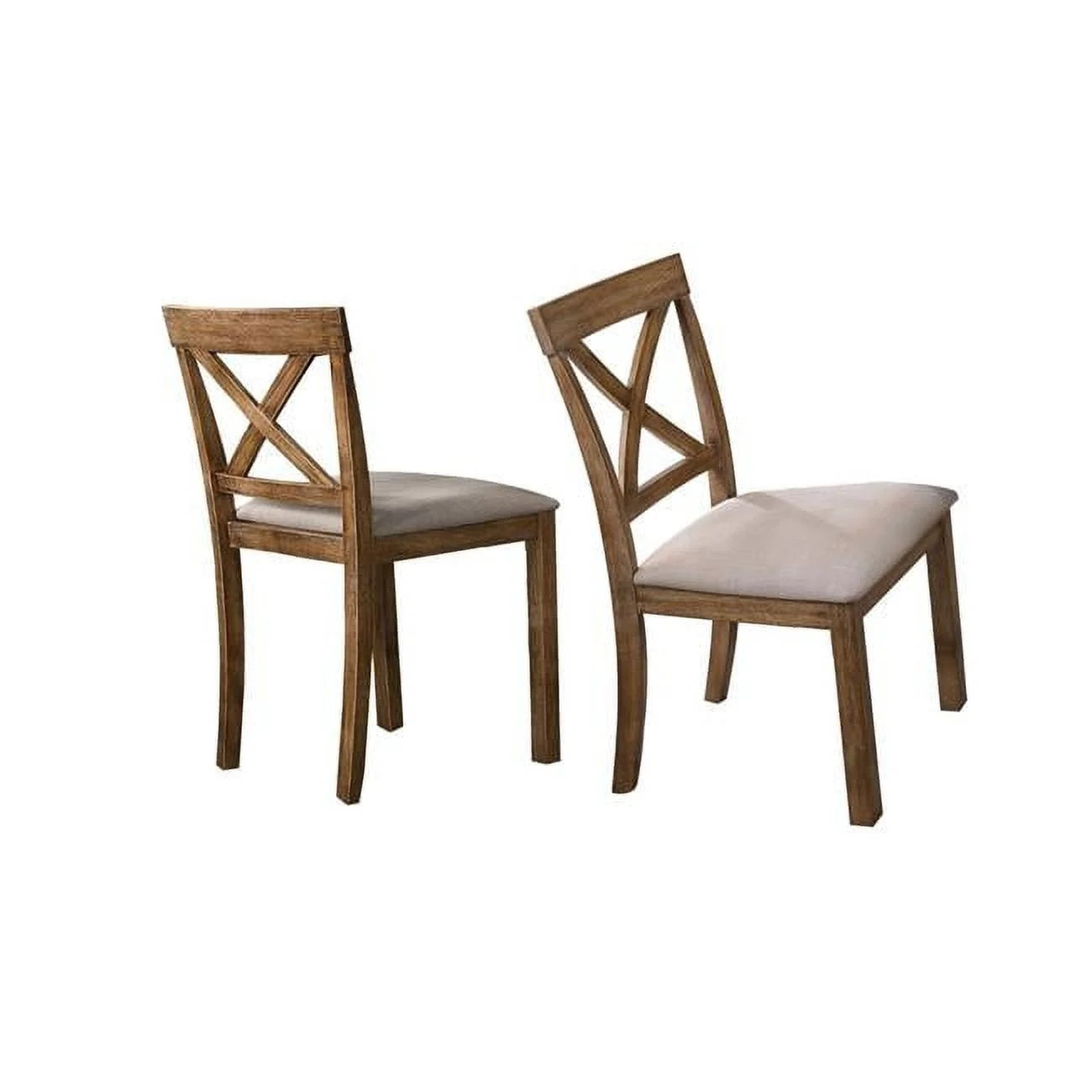 Transitional 6 Pieces Driftwood Dining Set