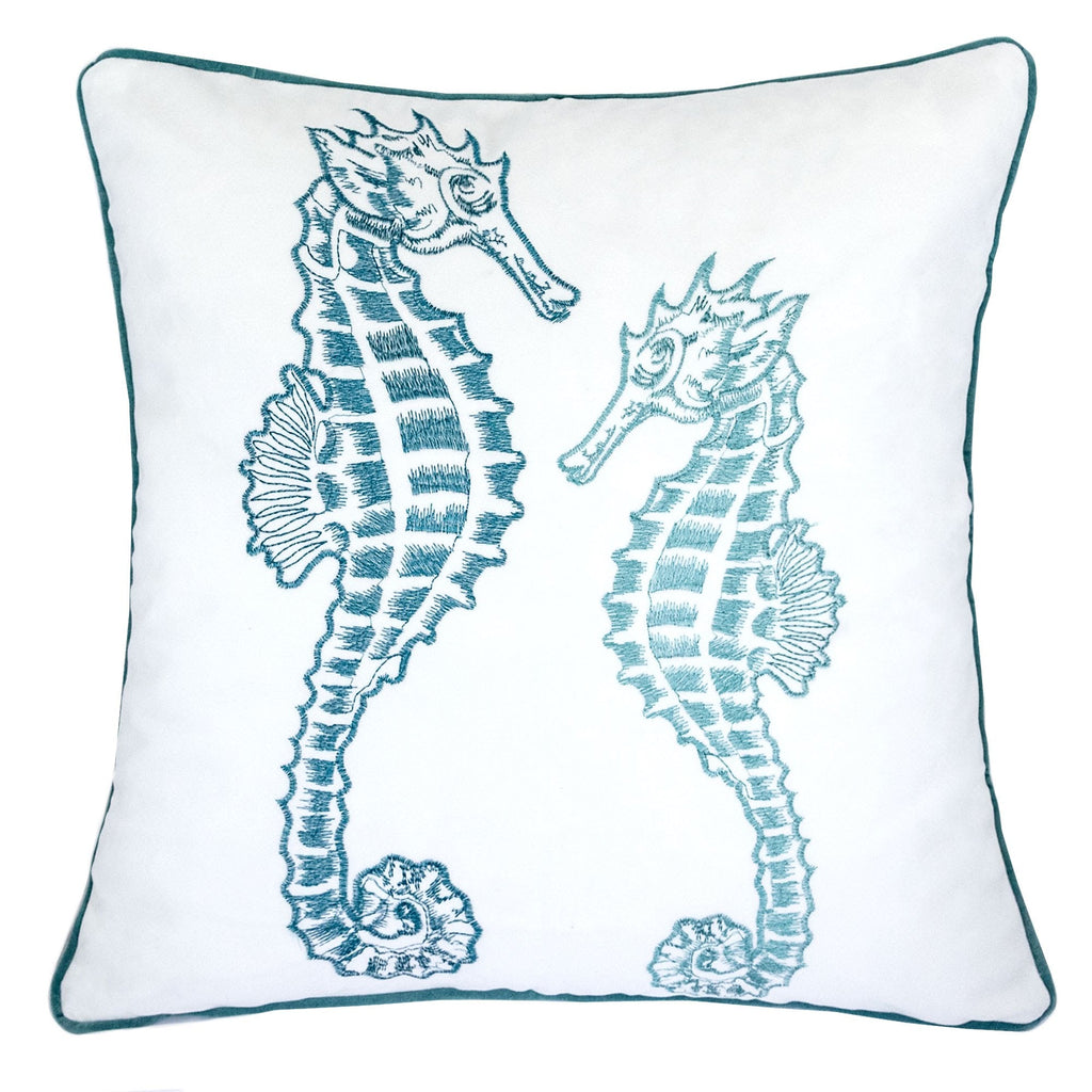Blue Spa Seahorses Pillowcase