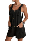 Casual And Stylish Strap Shorts Jumpsuit