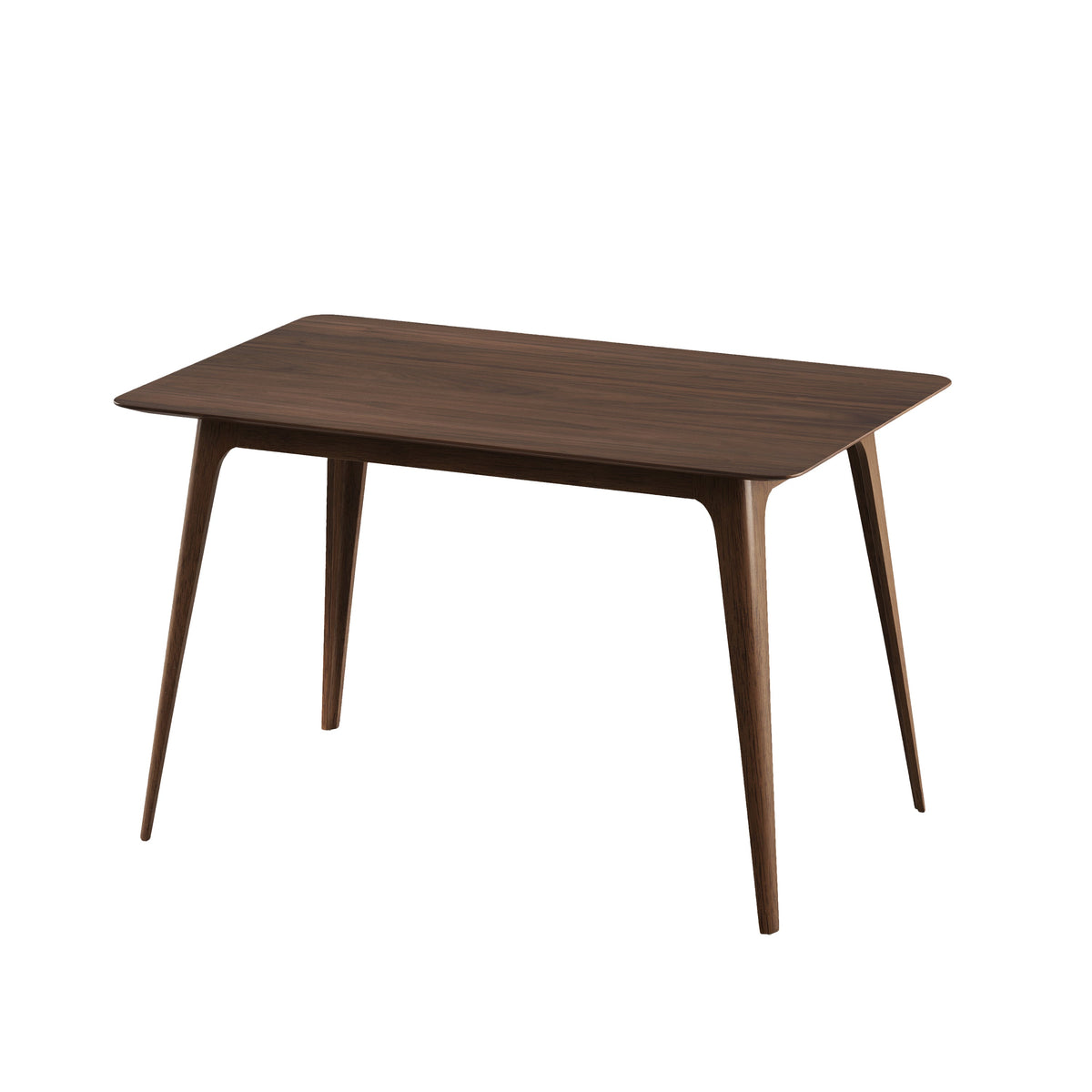 Mid-Century Modern Rubberwood Dining Table