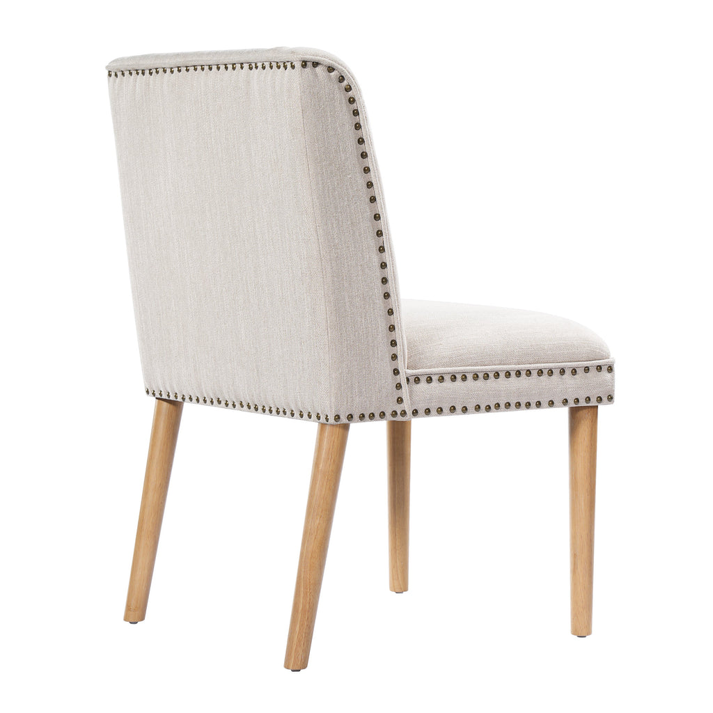 Light Luxury Rivet Upholstered Dining Chair (Set of 2)