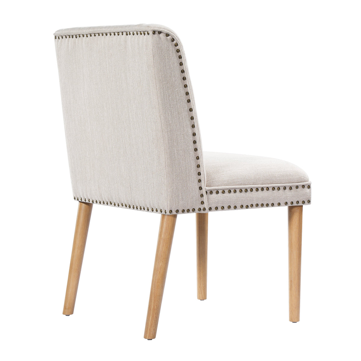 Light Luxury Rivet Upholstered Dining Chair (Set of 2)
