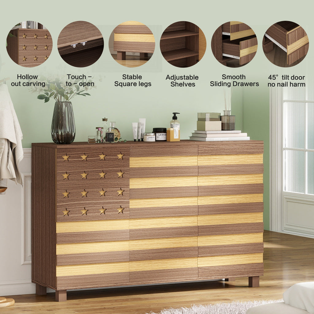 55" Buffet Sideboard Cabinet Storage