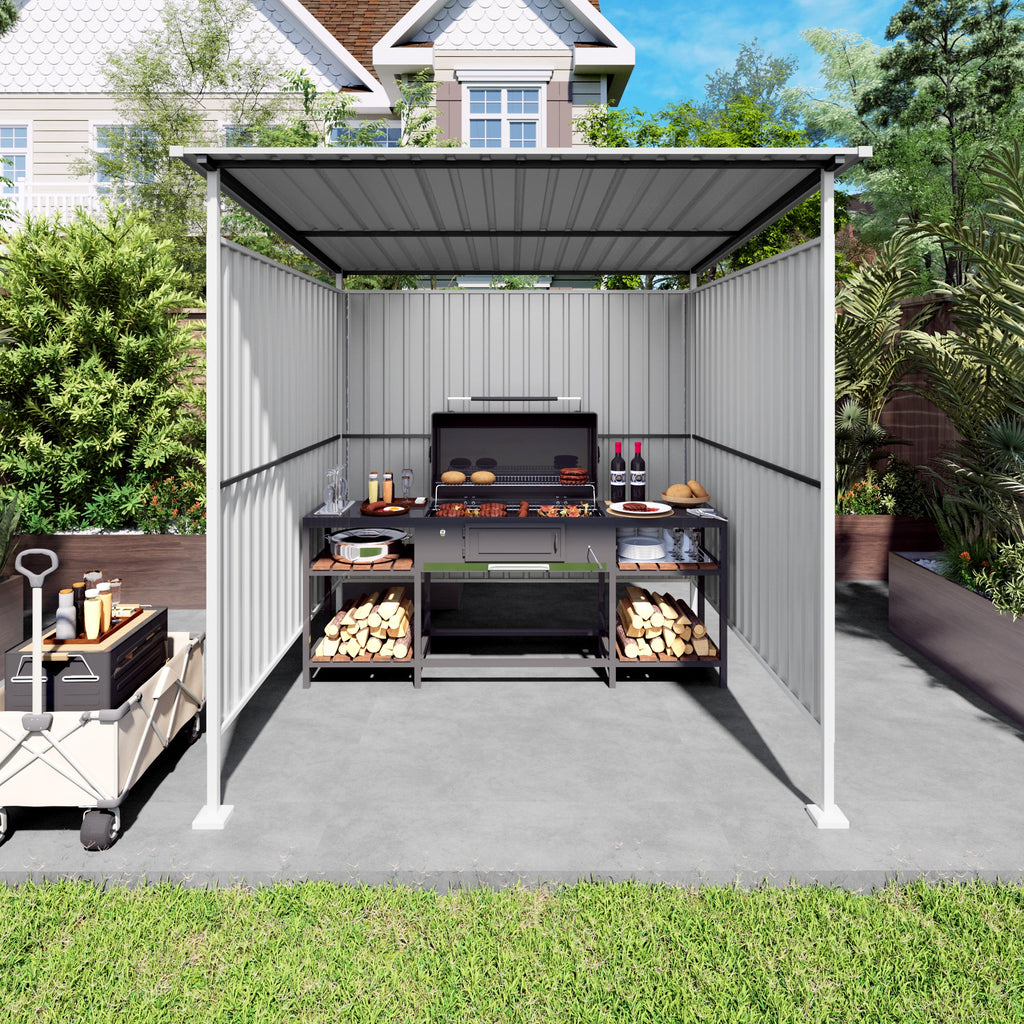 6x6FT Outdoor Metal Pergola