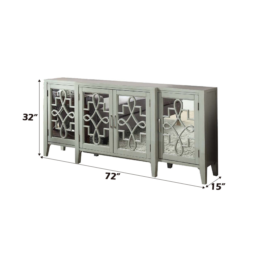 Kacia Antique 4 Door Storage Cabinet