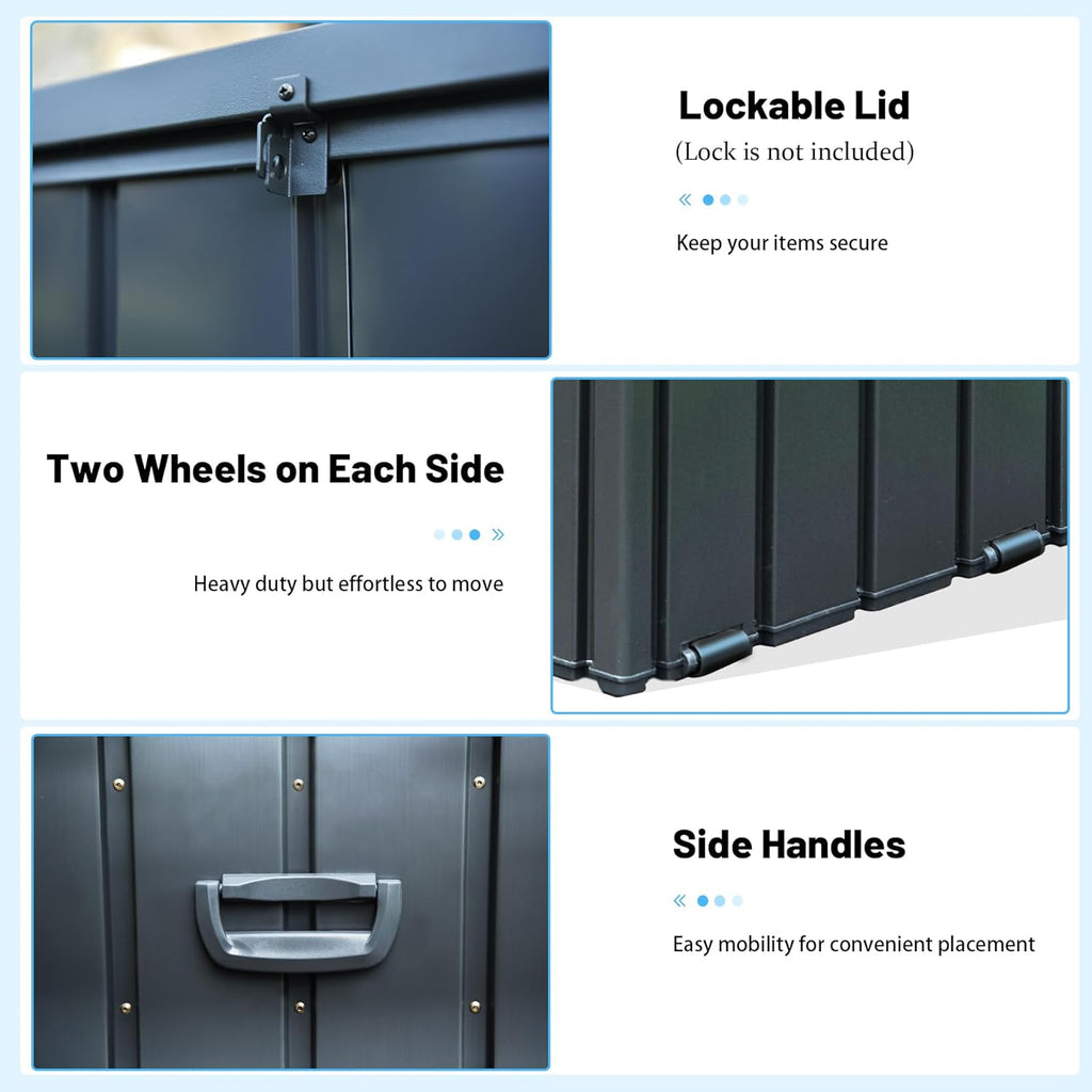 190 Gallon Metal Deck Box