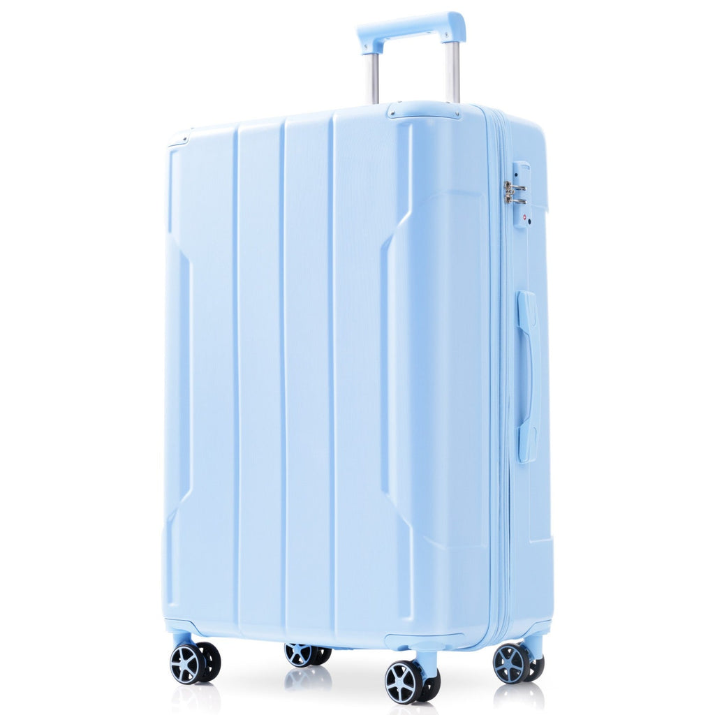 Lightweight Durable ABS Hardshell Luggage - 24 Inch Checked Travel Suitcase