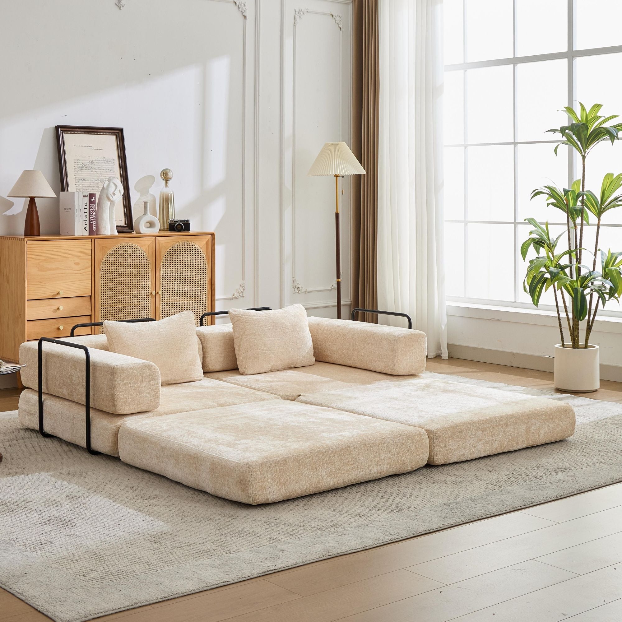 Compression Sofa - Convertible Floor Sofa Bed
