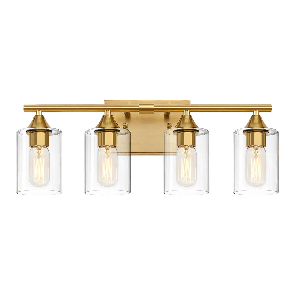 4-Light Brushed Bathroom Vanity Wall Light