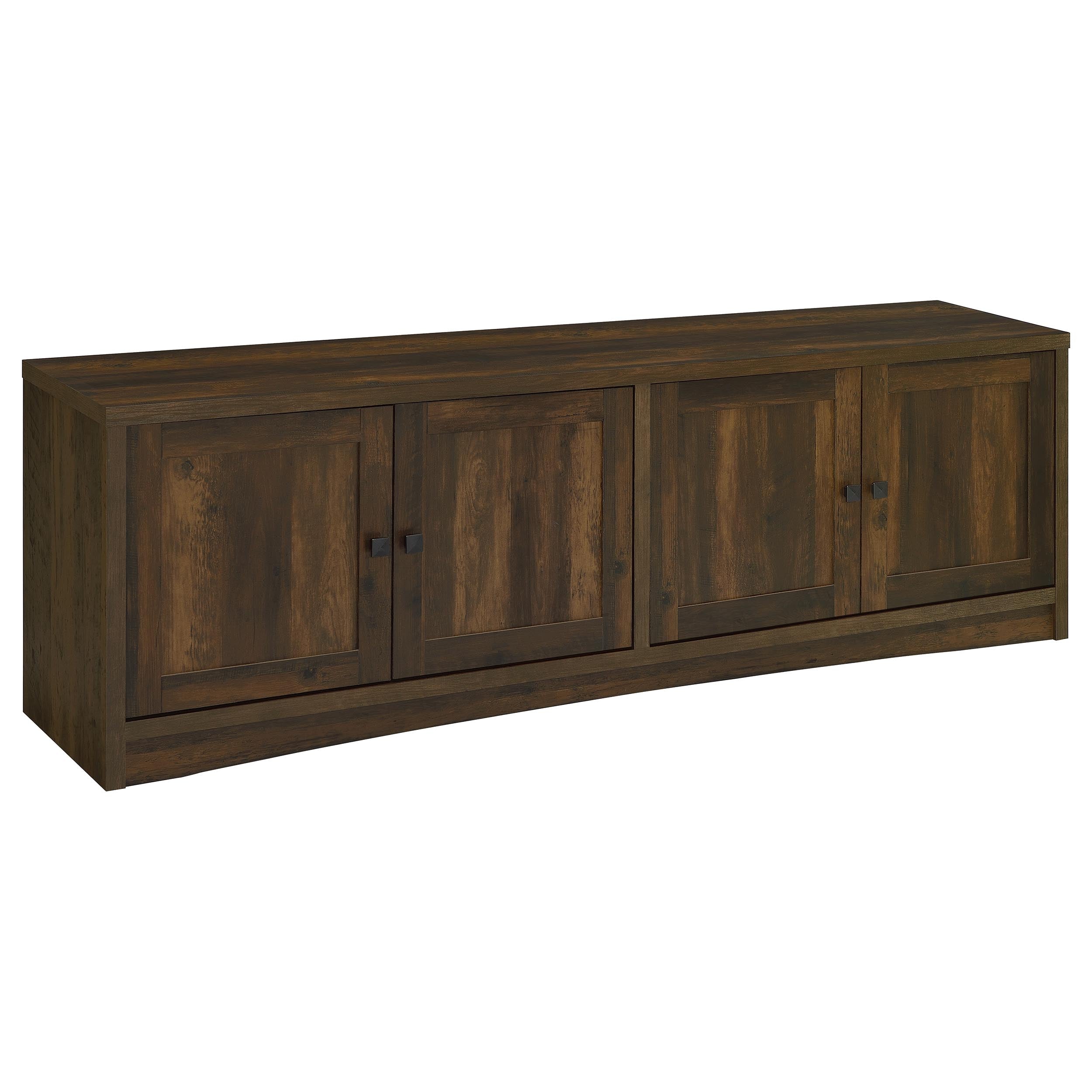 Lunetta Dark Pine 4-Door Engineered Wood TV Stand