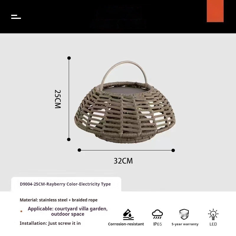 Outdoor Chandelier Garden Lamp Hanging Exposed Table Lamp Pavilion Chandelier