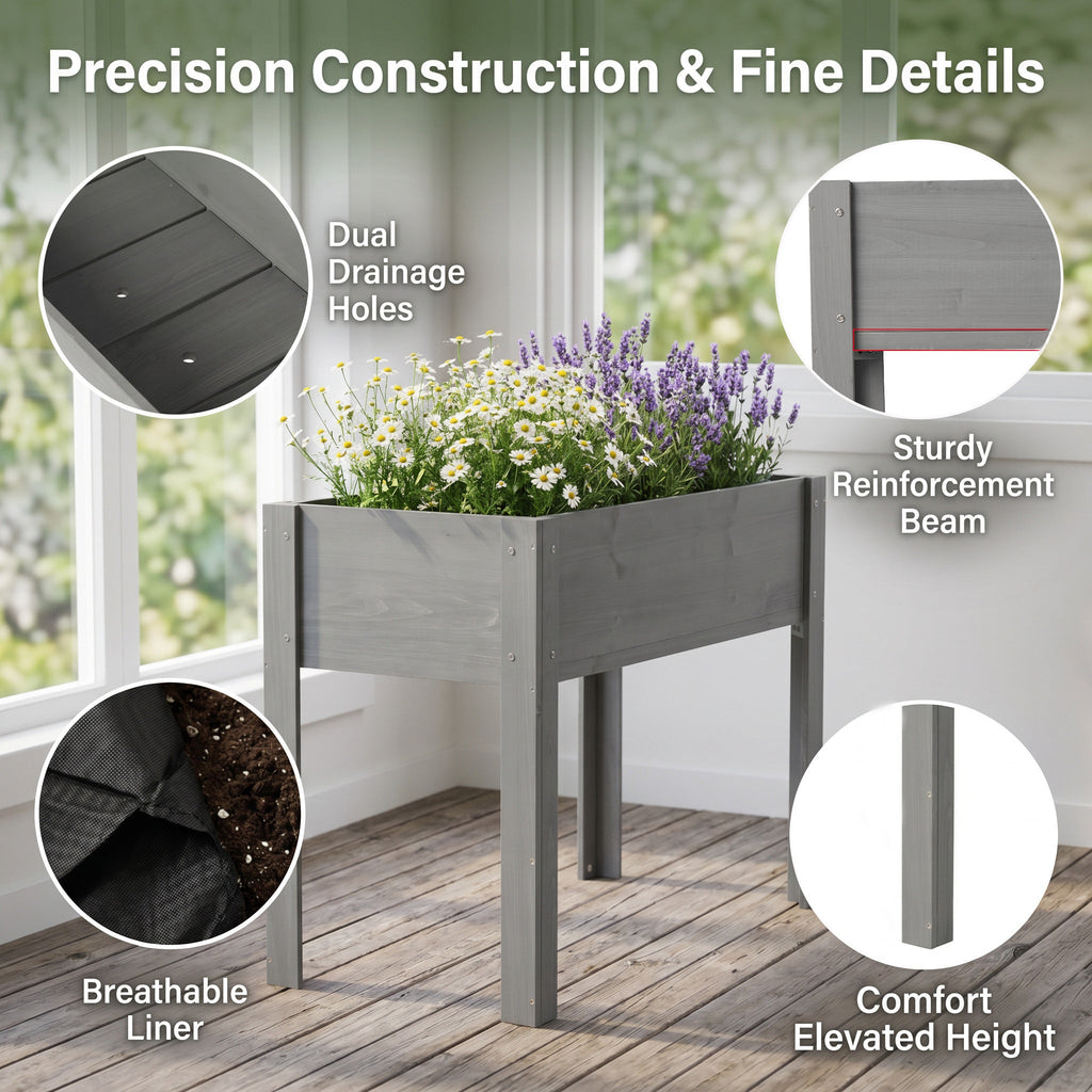 40-Inch Raised Garden Bed with Legs