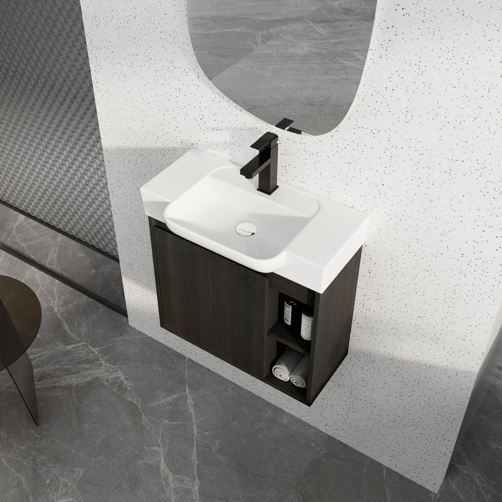 24'' Wall-Mounted Bathroom Vanity