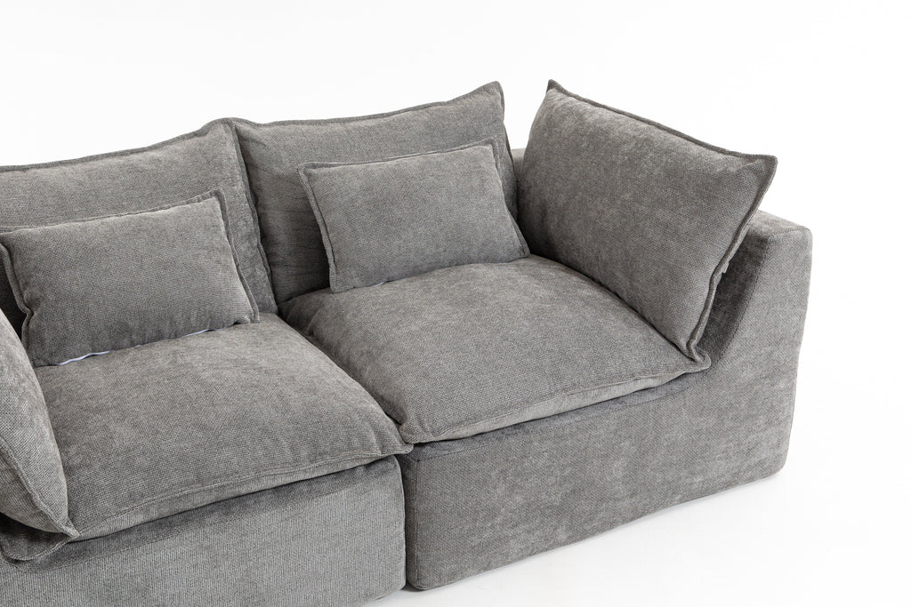 74.8" Cloud Couch Oversized Modular Sectional Sofa