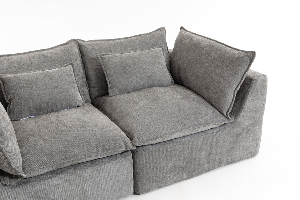 74.8" Cloud Couch Oversized Modular Sectional Sofa