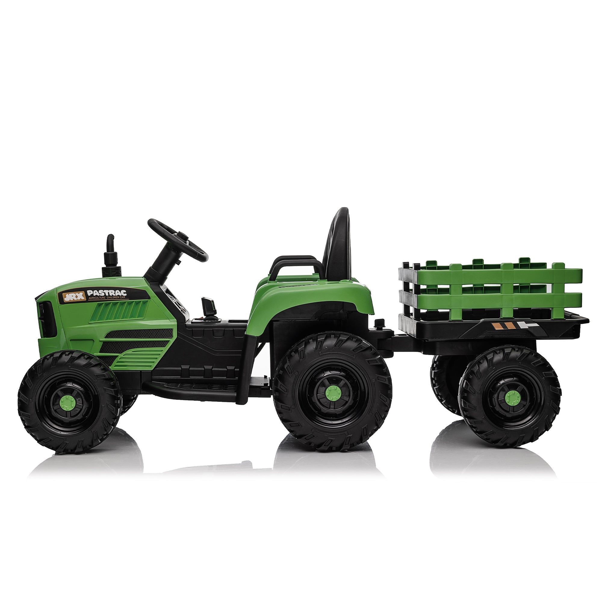 Ride On Tractor with Trailer - 24V Electric Toy for Kids