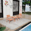 Summer 2-Piece PP Single-Seater Chairs + Coffee Table Set