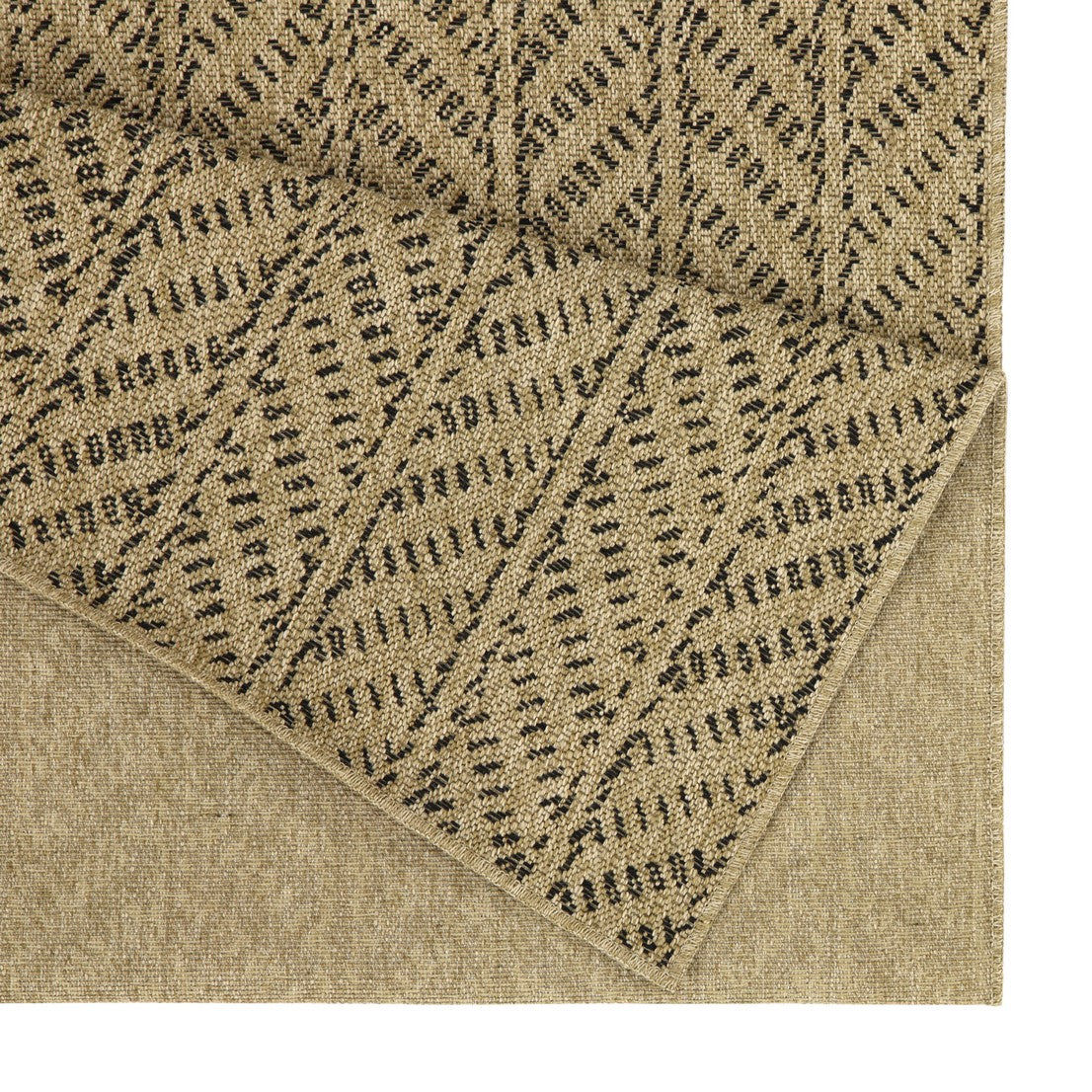 Earth GC_NTL1012 Jute/Black Area Rug