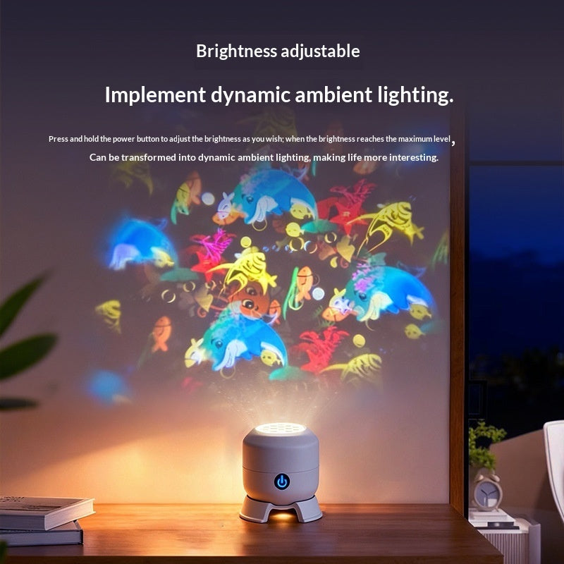 LED Christmas Snowflake Projection Light