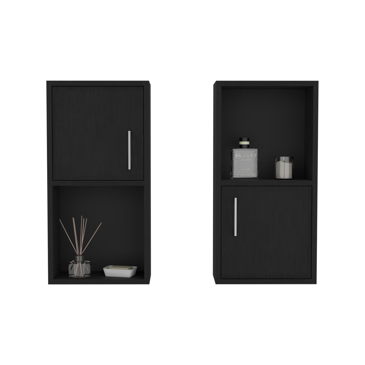Wall Mounted Bathroom Medicine Cabinet - Eak 24" H, Two Doors