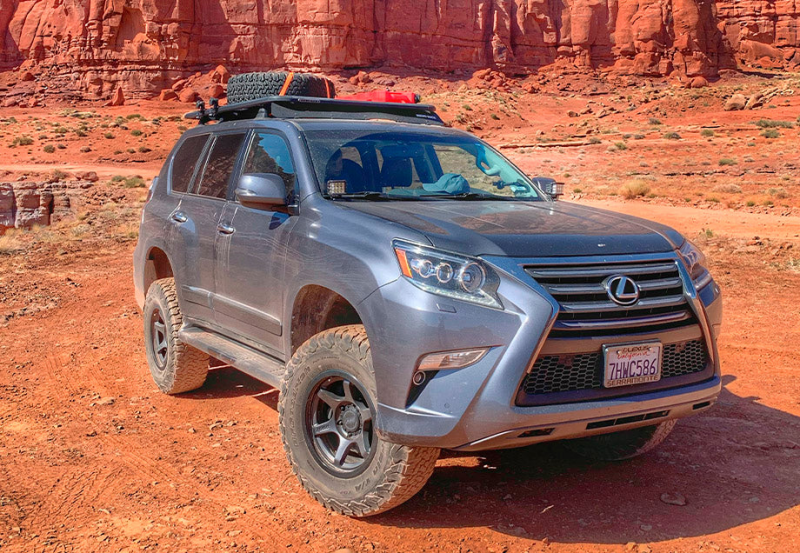 Cali Raised LED Cali Raised 10-22 Lexus GX 460 Low Profile LED Ditch Light Brackets Kit - Amber Led Pods/No Switch CR2808