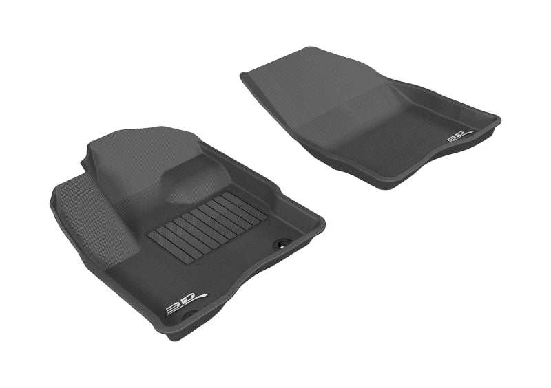 3D MAXpider 2010-2019 Ford Taurus Kagu 1st Row Floormat - Black L1FR01811509