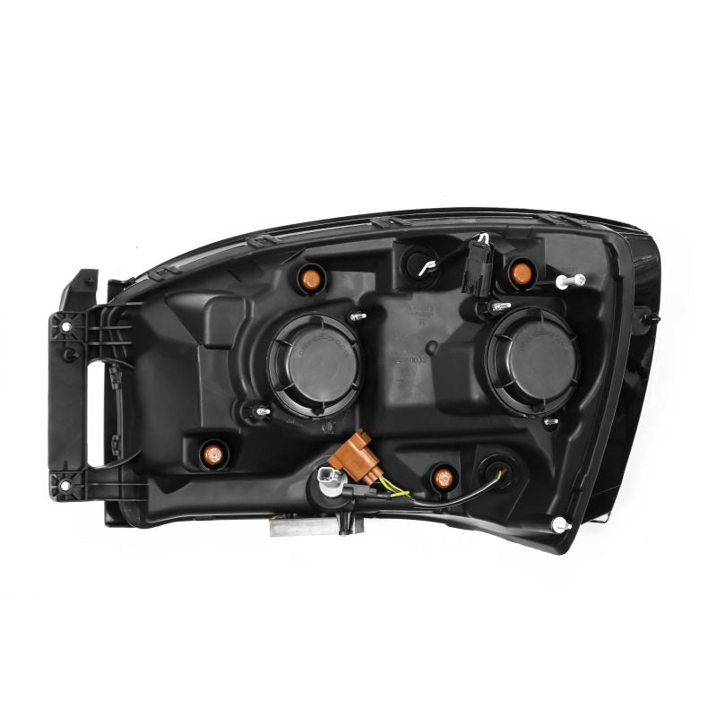 AlphaRex 06-08 Dodge Ram 1500HD NOVA LED Proj Headlights Plank Style Blk w/Seq Signal/DRL/Amber LED 880537 *Discontinued