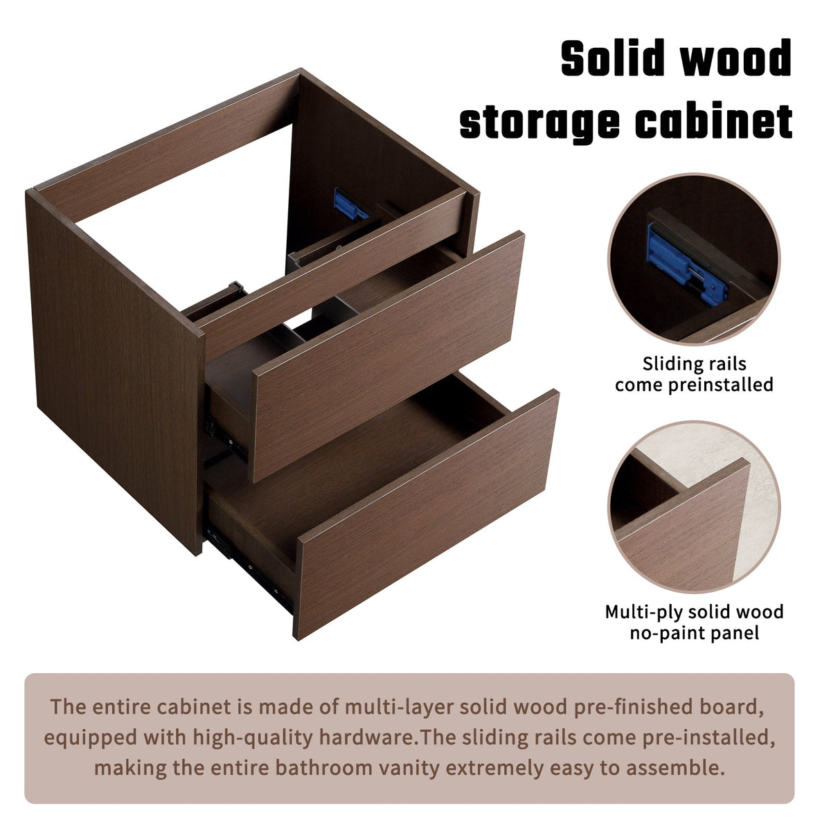 Wall-Mounted Bathroom Vanity